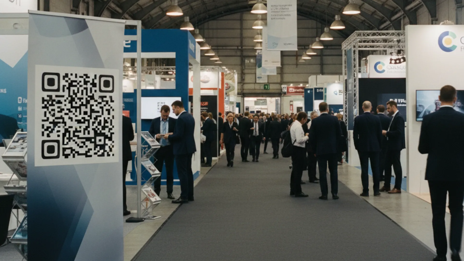 Messe Einsatz mit QR-Code
